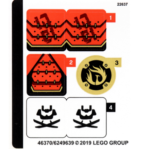 Sticker Sheet for Set 70665-1 [No Color/Any Color]