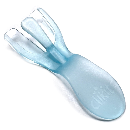 Clikits Part Separator with Clikits Logo on Handle Trans-Very Lt Blue