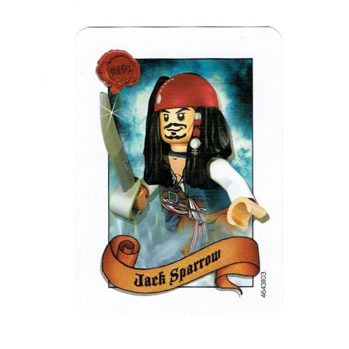 Trading Card, Pirates of the Caribbean - Jack Sparrow [Keine Farbe/Beliebige Farbe]