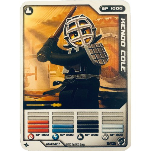 Trading Card, Ninjago Deck #2: 15 - Kendo Cole - International Version [Keine Farbe/Beliebige Farbe]