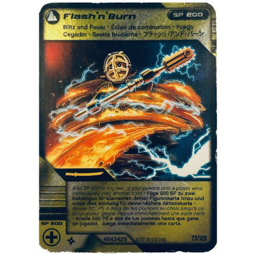 Trading Card, Ninjago Deck #2: 73 - Flash 'n' Burn - International Version [No Color/Any Color]
