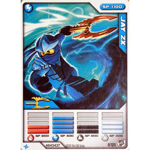 Trading Card, Ninjago Deck #2: 9 - Jay ZX - International Version [Keine Farbe/Beliebige Farbe]