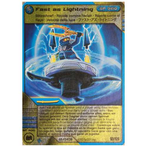 Trading Card, Ninjago Deck #2: 53 - Fast as Lightning - International Version [No Color/Any Color]