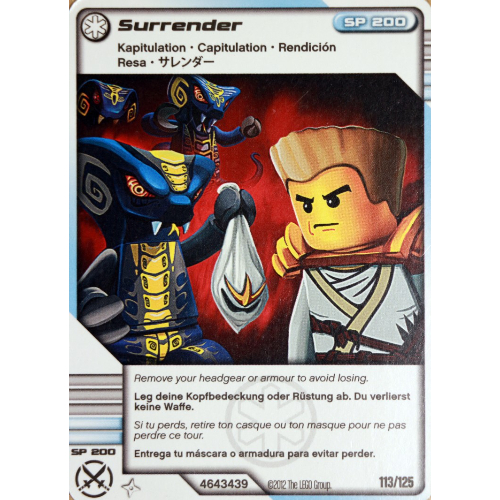 Trading Card, Ninjago Deck #2: 113 - Surrender - International Version [No Color/Any Color]