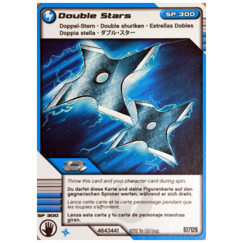 Trading Card, Ninjago Deck #2: 57 - Double Stars - International Version [No Color/Any Color]