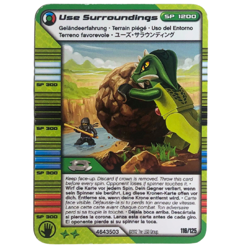 Trading Card, Ninjago Deck #2: 116 - Use Surroundings - International Version Black