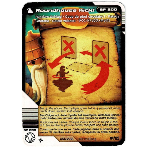 Trading Card, Ninjago Deck #2: 84 - Roundhouse Kick! - International Version [Keine Farbe/Beliebige Farbe]