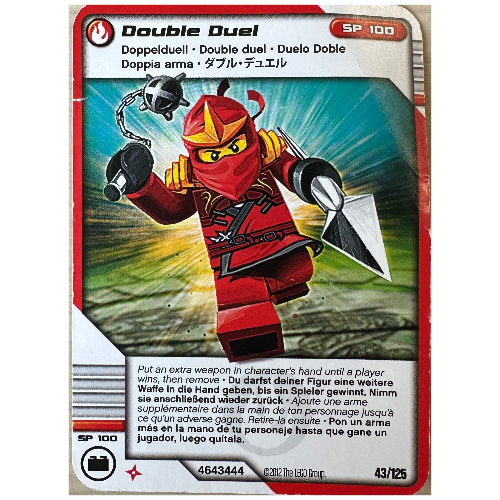 Trading Card, Ninjago Deck #2: 43 - Double Duel - North American Version [No Color/Any Color]