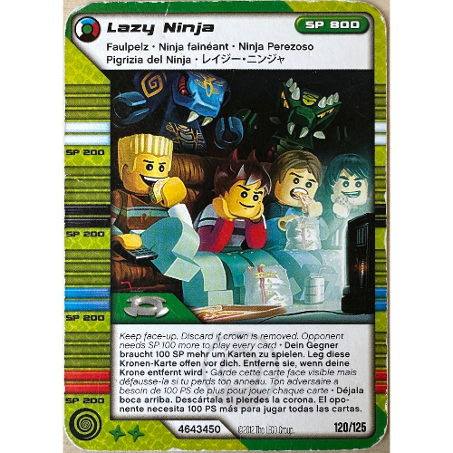 Trading Card, Ninjago Deck #2: 120 - Lazy Ninja - North American Version [Keine Farbe/Beliebige Farbe]