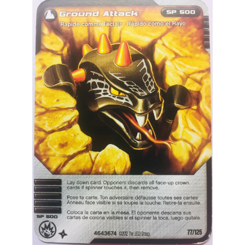 Trading Card, Ninjago Deck #2: 77 - Ground Attack - North American Version [No Color/Any Color]