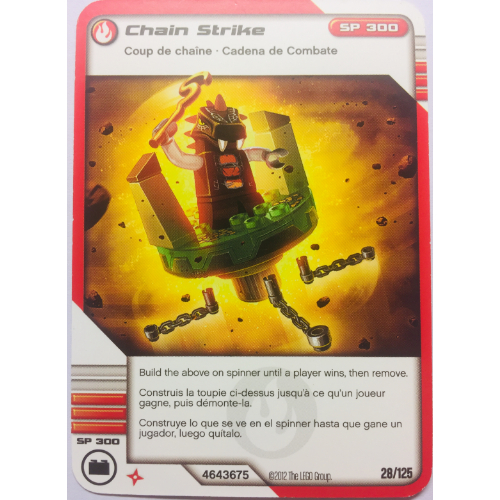 Trading Card, Ninjago Deck #2: 28 - Chain Strike - North American Version [Keine Farbe/Beliebige Farbe]