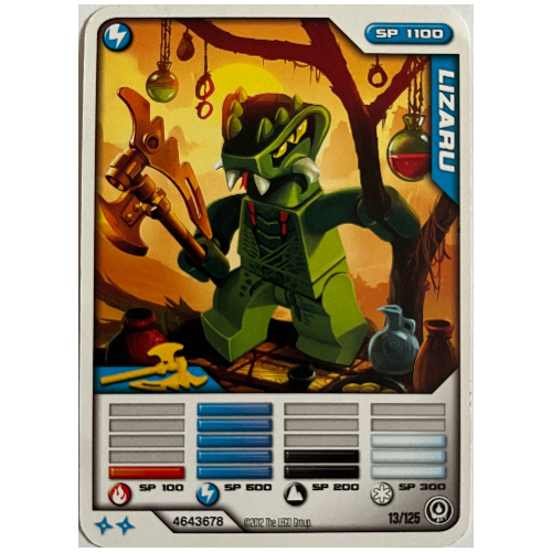 Trading Card, Ninjago Deck #2: 13 - Lizaru - North American Version [Keine Farbe/Beliebige Farbe]