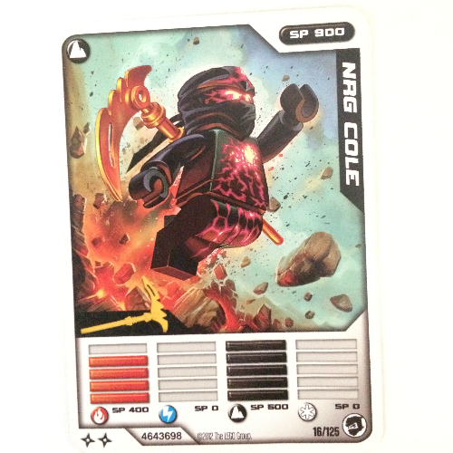 Trading Card, Ninjago Deck #2: 16 - NRG Cole - North American Version [No Color/Any Color]