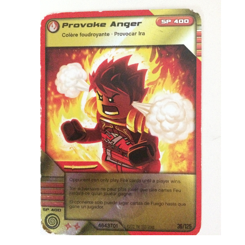 Trading Card, Ninjago Deck #2: 36 - Provoke Anger - North American Version [Keine Farbe/Beliebige Farbe]