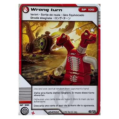 Trading Card, Ninjago Deck #2: 40 - Wrong turn - North American Version [Keine Farbe/Beliebige Farbe]