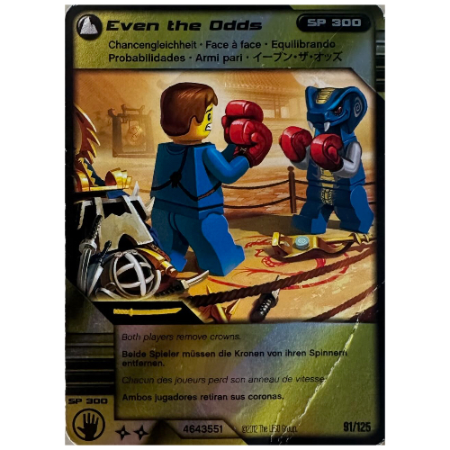 Trading Card, Ninjago Deck #2: 91 - Even the Odds - North American Version [No Color/Any Color]