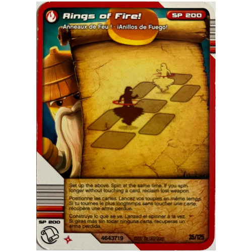 Trading Card, Ninjago Deck #2: 35 - Rings of Fire! - North American Version [Keine Farbe/Beliebige Farbe]