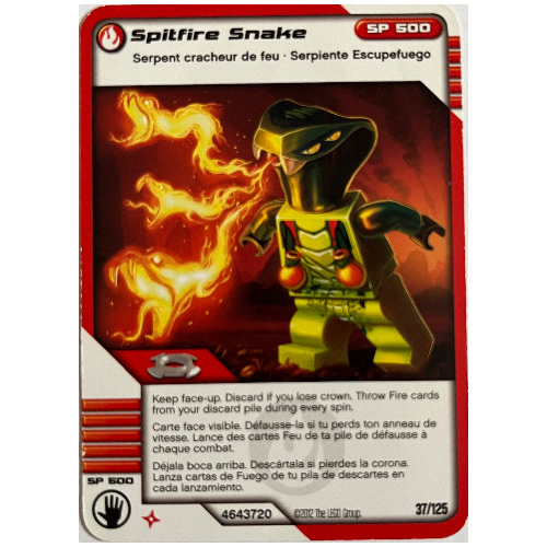 Trading Card, Ninjago Deck #2: 37 - Spitfire Snake - North American Version [No Color/Any Color]