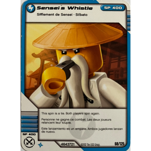 Trading Card, Ninjago Deck #2: 68 - Sensei's Whistle - North American Version [No Color/Any Color]
