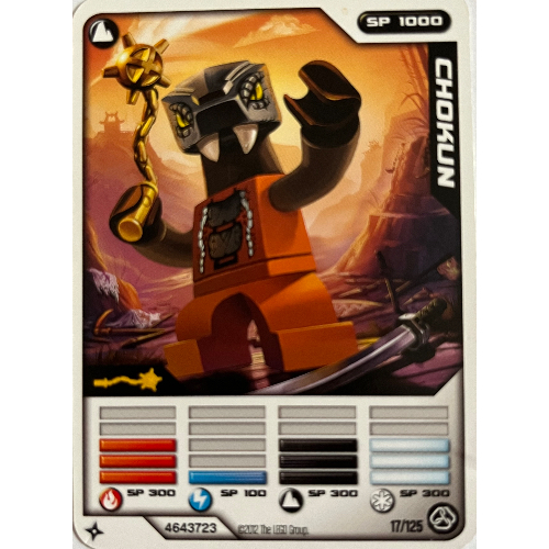 Trading Card, Ninjago Deck #2: 17 - Chokun - North American Version [No Color/Any Color]