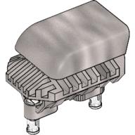 Technic Engine Tunable, Block with Trapezoidal Air Scoop with Pins Perlhellgrau