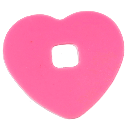 Clikits Icon Accent, Heart 3 7/8 × 3 7/8 Trans-Dark Pink