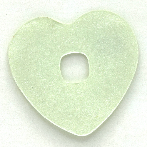 Clikits Icon-Akzent, Herz 3 7/8 × 3 7/8 Hellgrün (Pastell)