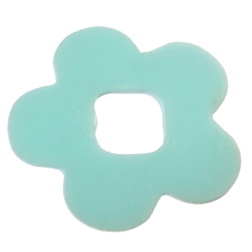 Clikits Icon Accent, Flower 2 7/8 × 2 7/8, 5 Petals Trans-Very Lt Blue