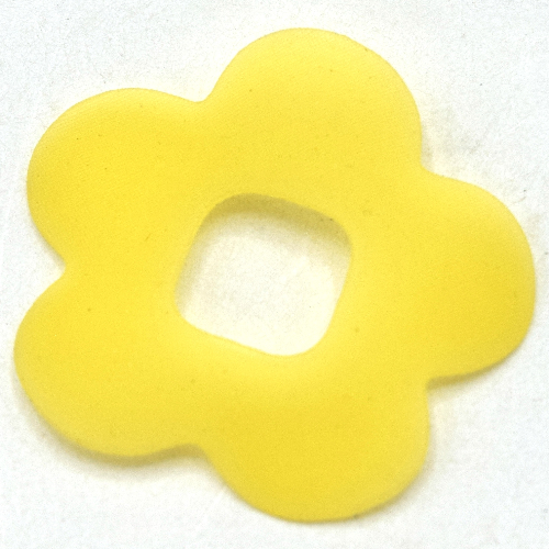 Clikits Icon Accent, Flower 2 7/8 × 2 7/8, 5 Petals Trans-Yellow