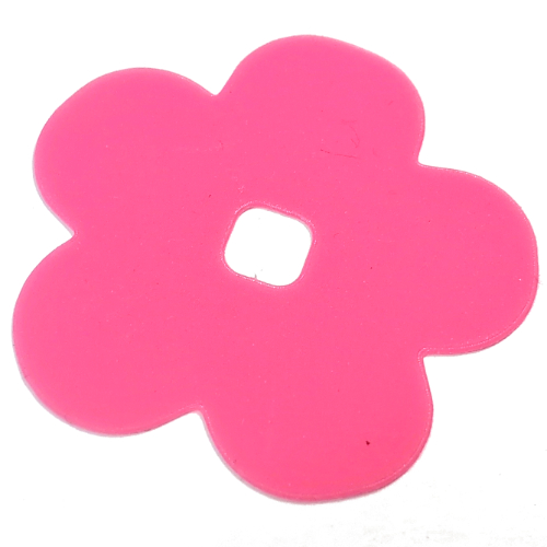Clikits Icon Accent, Flower 5 3/4 × 5 3/4, 5 Petals Trans-Pink