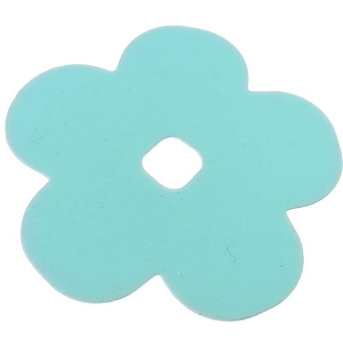 Clikits Icon Accent, Flower 5 3/4 × 5 3/4, 5 Petals Trans-Very Lt Blue