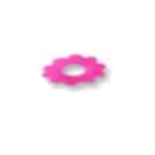 Clikits Icon Accent, Flower 2 3/4 × 2 3/4, 10 Petals Trans-Dark Pink