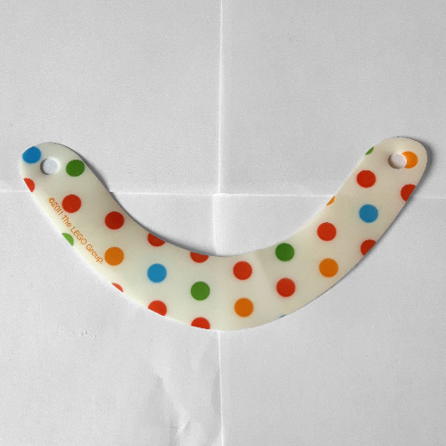 Eye Bandage with Multi-Colour Spots Print Weiß