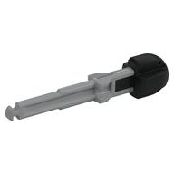 Projectile, Arrow with Shaft, Hollow Black Rubber End Light Bluish Gray