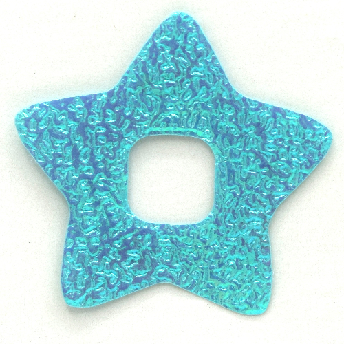 Clikits Icon Accent, Star 3 1/4 × 3 1/4 with Textured Surface