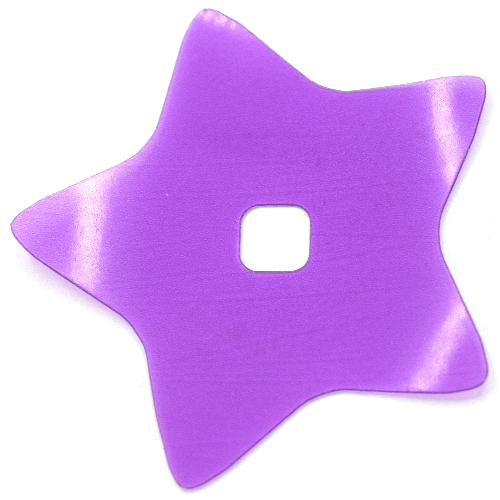 Clikits Icon Accent, Star 6 3/8 × 6 3/8 Trans-Light Blue