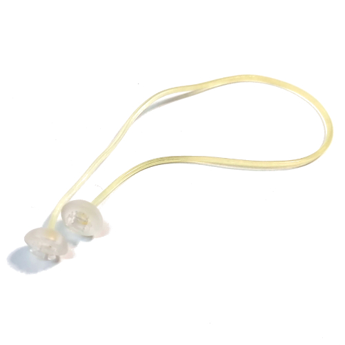 Clikits Cord, Jelly String, 170mm, with Same Colored Caps Transparent