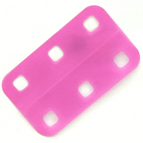 Clikits Rectangle 5 × 8.5 with Rounded Corners and 6 Holes Trans-Light Blue