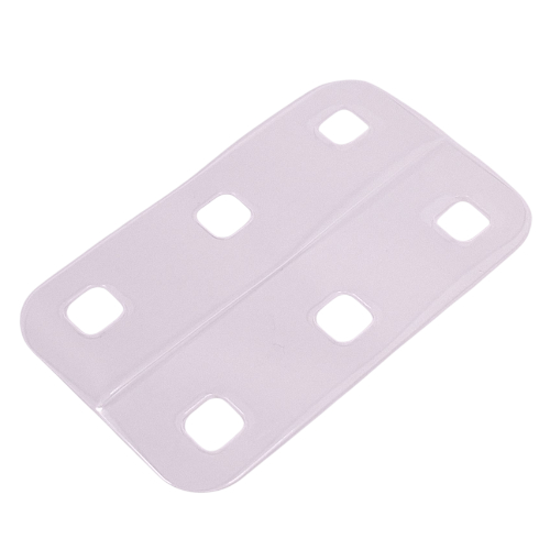 Clikits Rectangle 5 × 8.5 with Rounded Corners and 6 Holes Trans-Clear