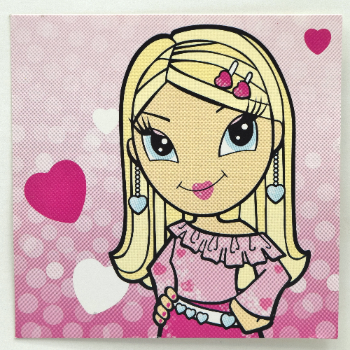 Clikits Insert, Thin, 10 × 10 with 'Heart' Print [Keine Farbe/Beliebige Farbe]