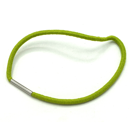 Clikits Cord, Elastic Loop 6 × 6 with 13mm Metal Band (Hair Band / Tie) Lime