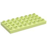Duplo Plate 4 × 8 Light Lime