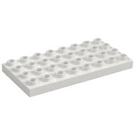 Duplo Plate 4 × 8 White