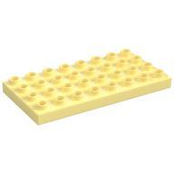 Duplo Plate 4 × 8 Bright Light Yellow