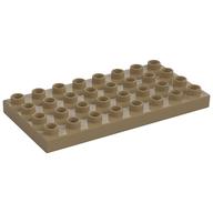 Duplo Platte 4 × 8 Dunkelbeige