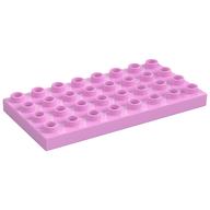 Duplo Plate 4 × 8 Bright Pink