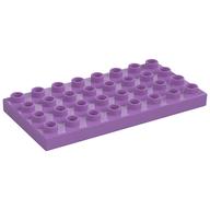 Duplo Plate 4 × 8 Medium Lavender