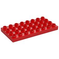 Duplo Plate 4 × 8 Red