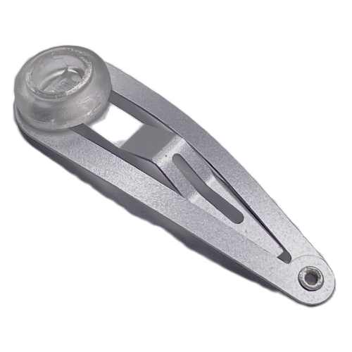 Clikits Hair Clip with Fixed Trans-Clear Icon Metal