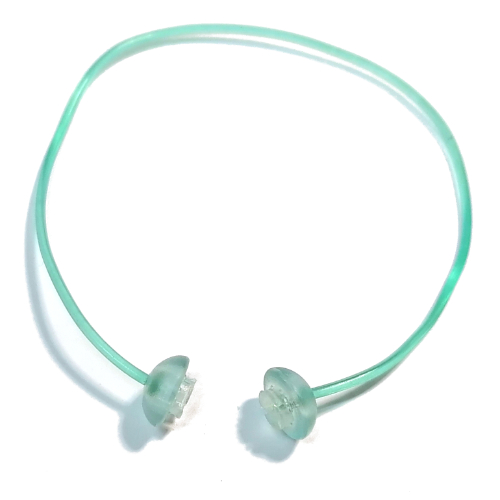 Clikits Cord, Jelly String, 240mm, Trans-Very Light Blue Caps Trans-Light Blue